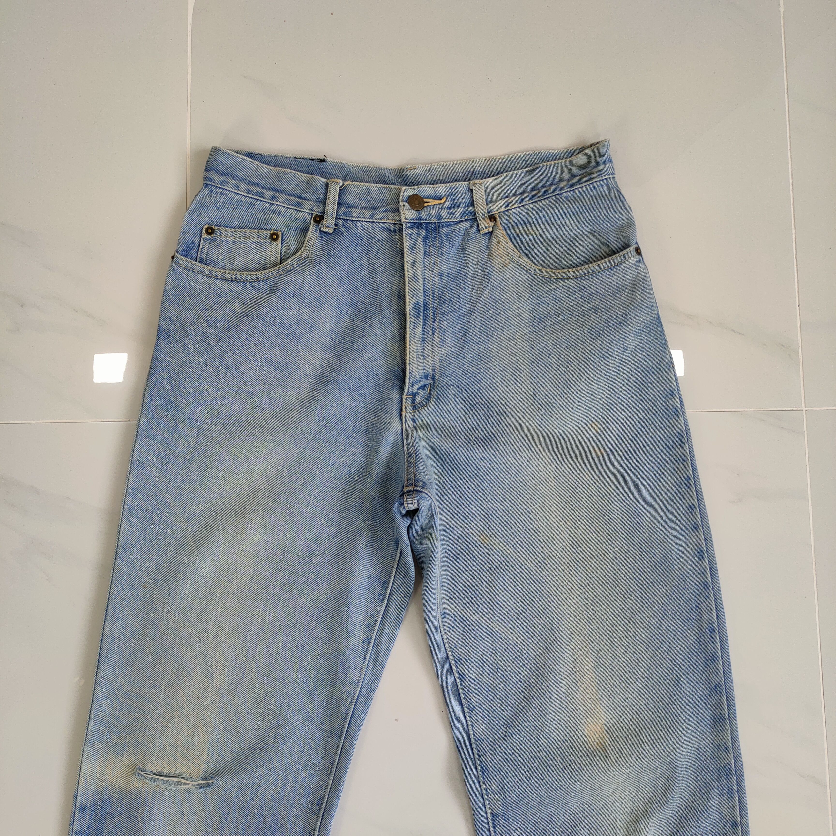 Japanese Brand VINTAGE JAPANESE FADED DISTRESSED JEAN DENIM PANTS Size US 32 / EU 48 - 2 Thumbnail