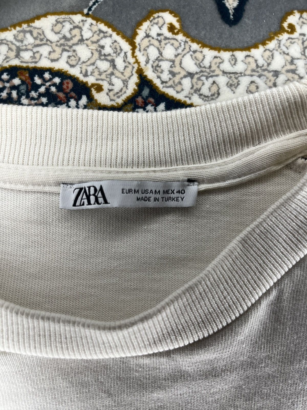 Zara Y2K cropped oversized jersey tee Size US M / EU 48-50 / 2 - 4 Thumbnail