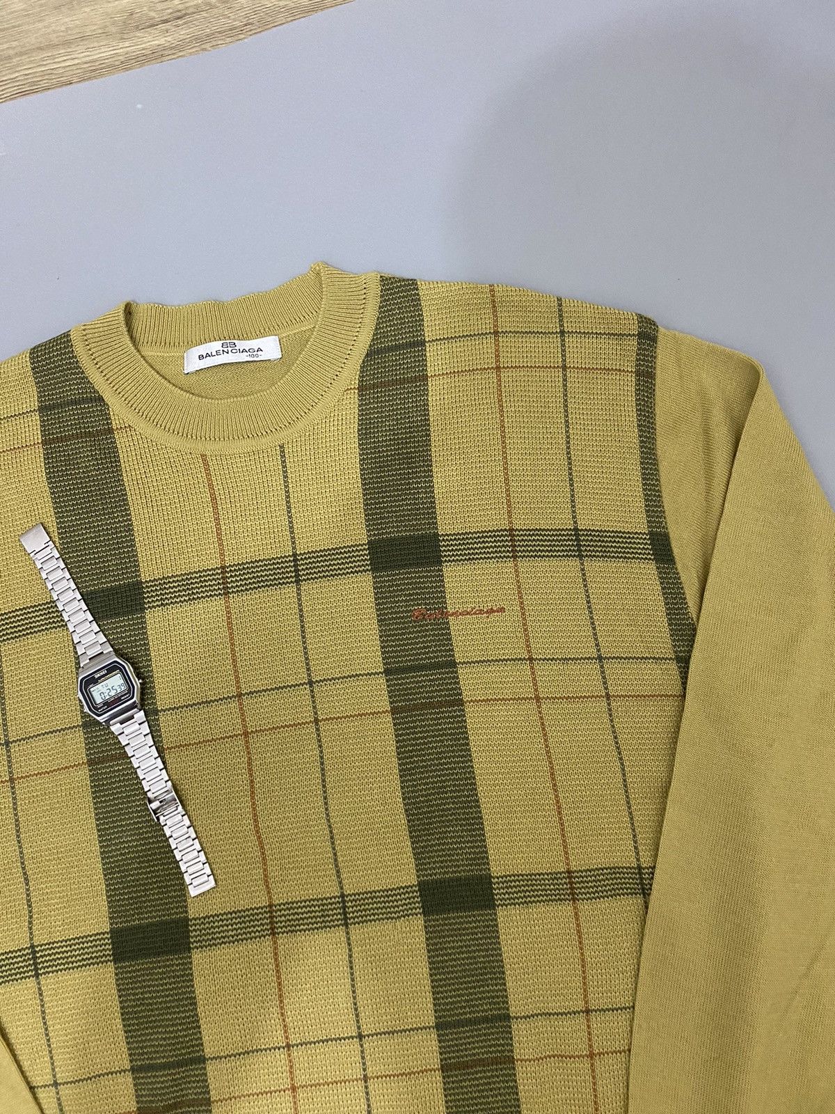 Balenciaga 💥Nova Check💥Balenciaga Sweatshirt Size US L / EU 52-54 / 3 - 4 Thumbnail