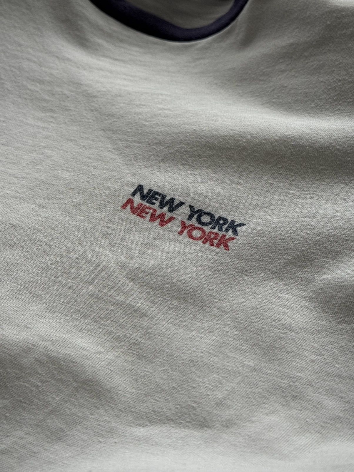 Champion 1970s Vintage Champion 'New York' USA Ringer Size US L / EU 52-54 / 3 - 3 Thumbnail