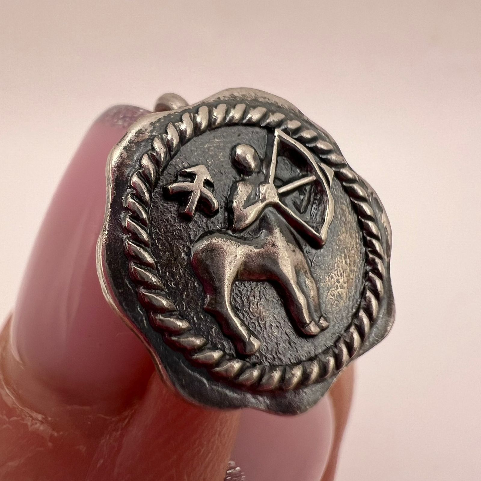 Sterling Silver Vintage Soviet Archer Pendant 925 Sterling Silver 2.7g Size ONE SIZE - 4 Thumbnail