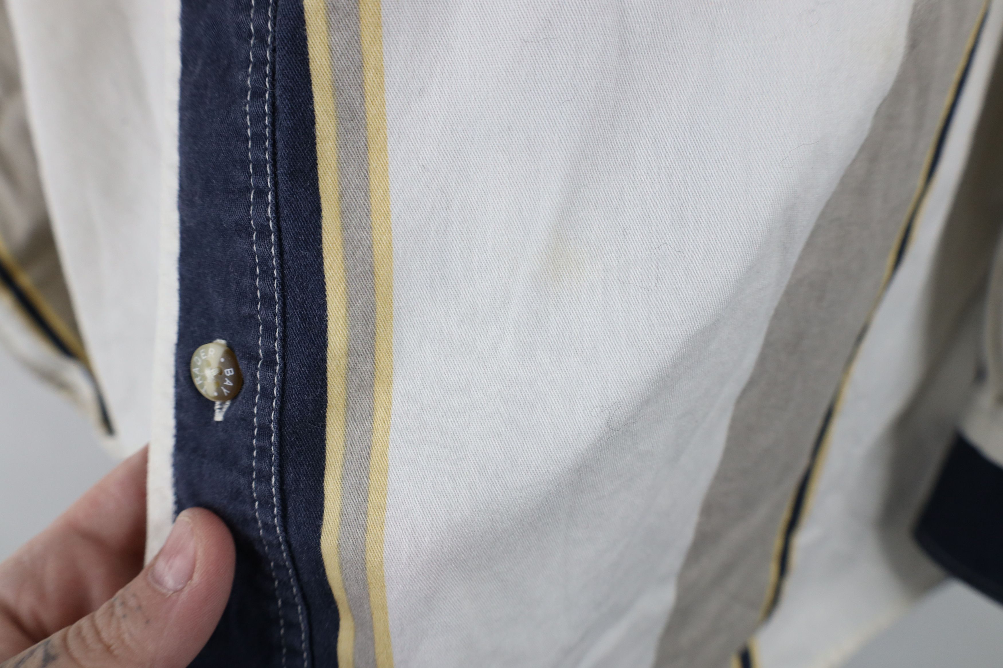 Vintage Vintage 90s Streetwear Block Collared Button Down Shirt Size US XL / EU 56 / 4 - 4 Thumbnail