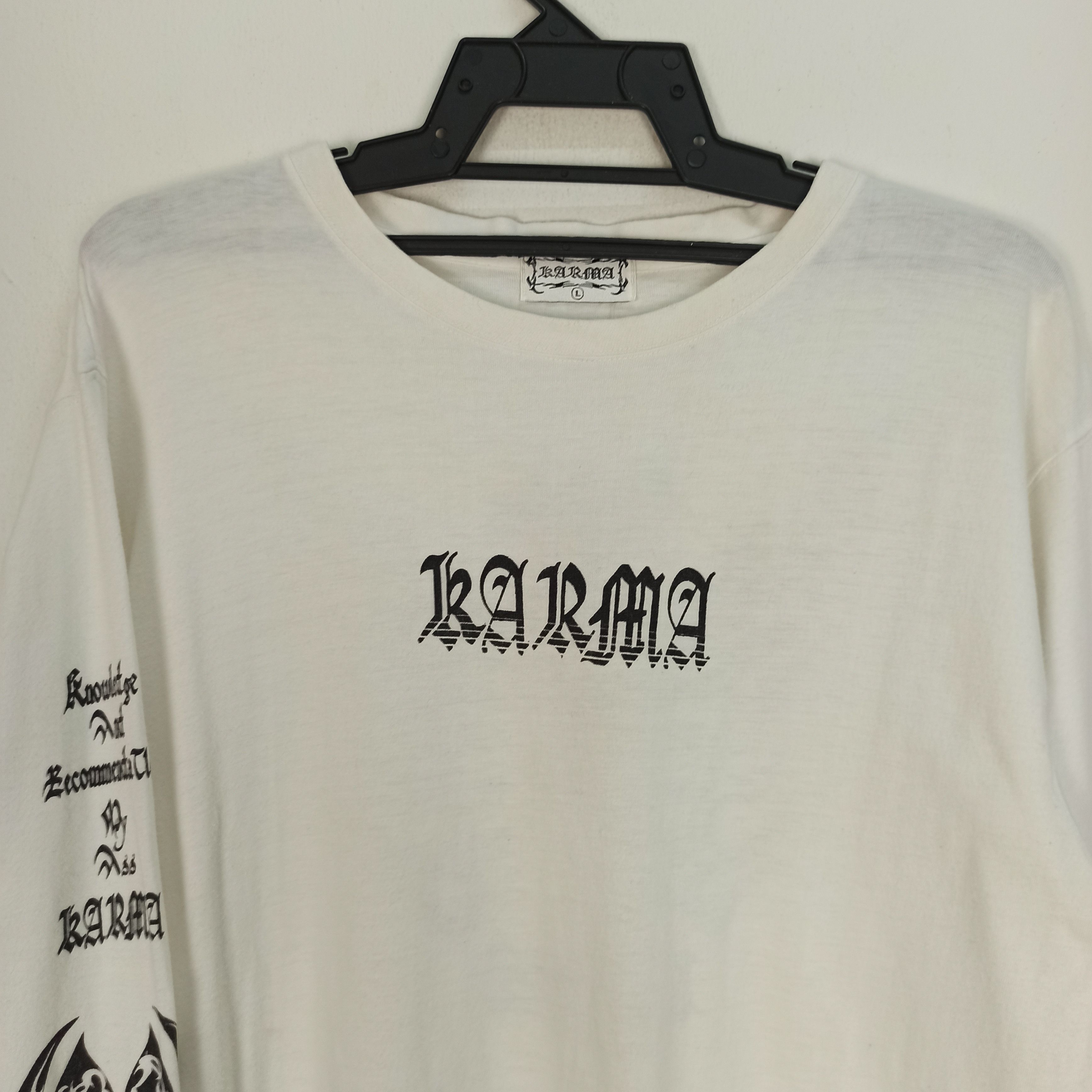 Hysteric Glamour Rare Poem Punk Karma knowledge recommendation my ass Tees Size US L / EU 52-54 / 3 - 2 Thumbnail