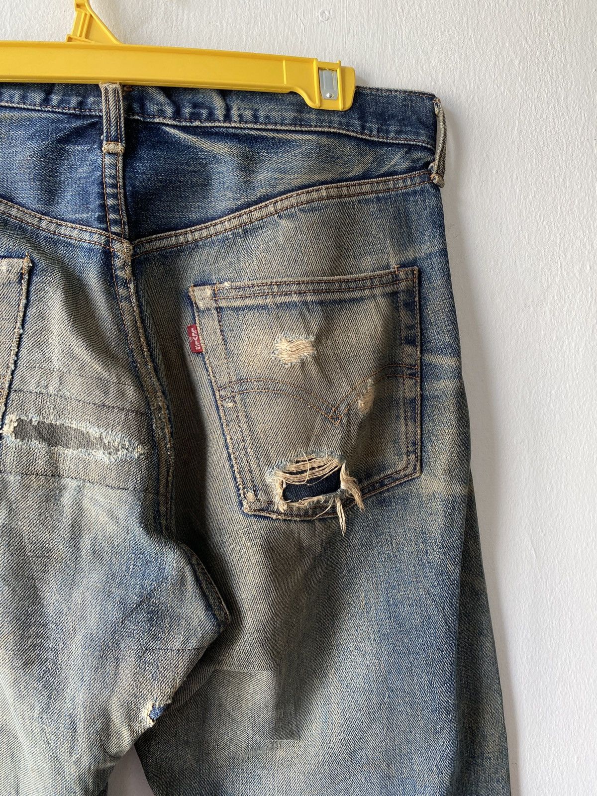 Levi's Vintage Levi’s 502XX Selvedge Rusty Distressed Denim Size US 33 - 16 Thumbnail