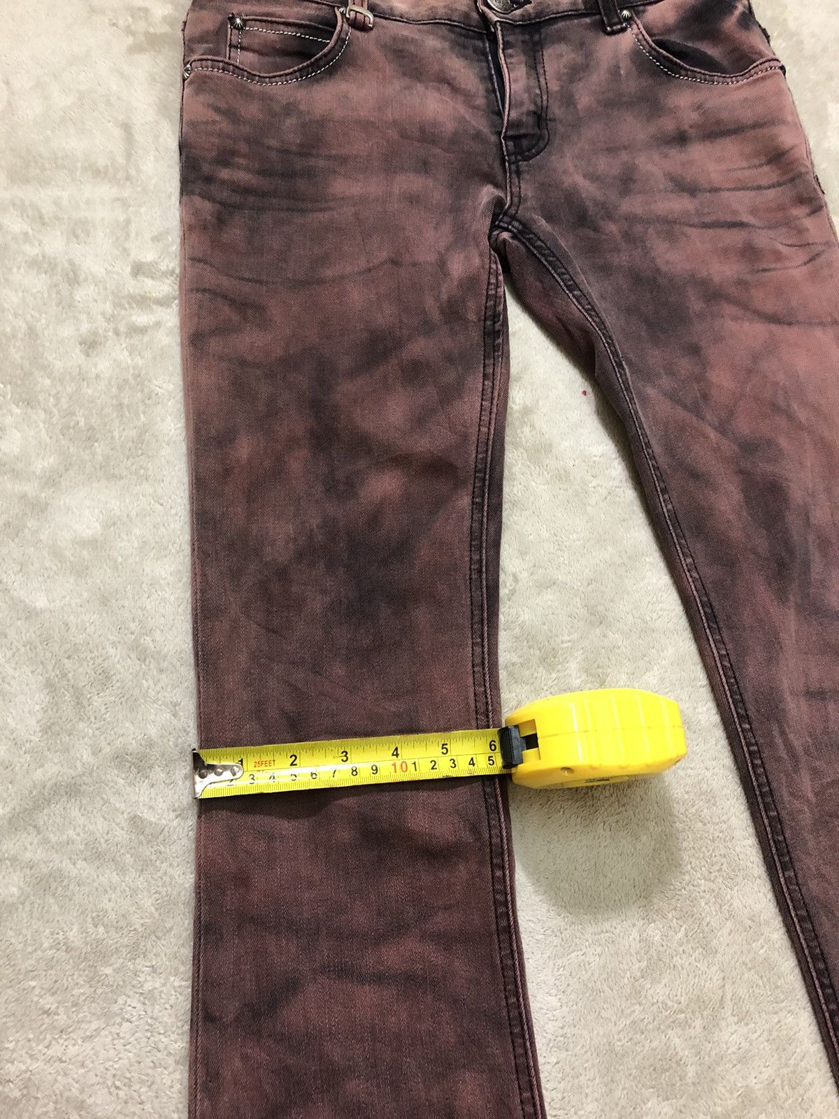 Vintage 🔥 Vintage Wild Party Burning Flame Punk Jeans Size US 31 - 16 Thumbnail