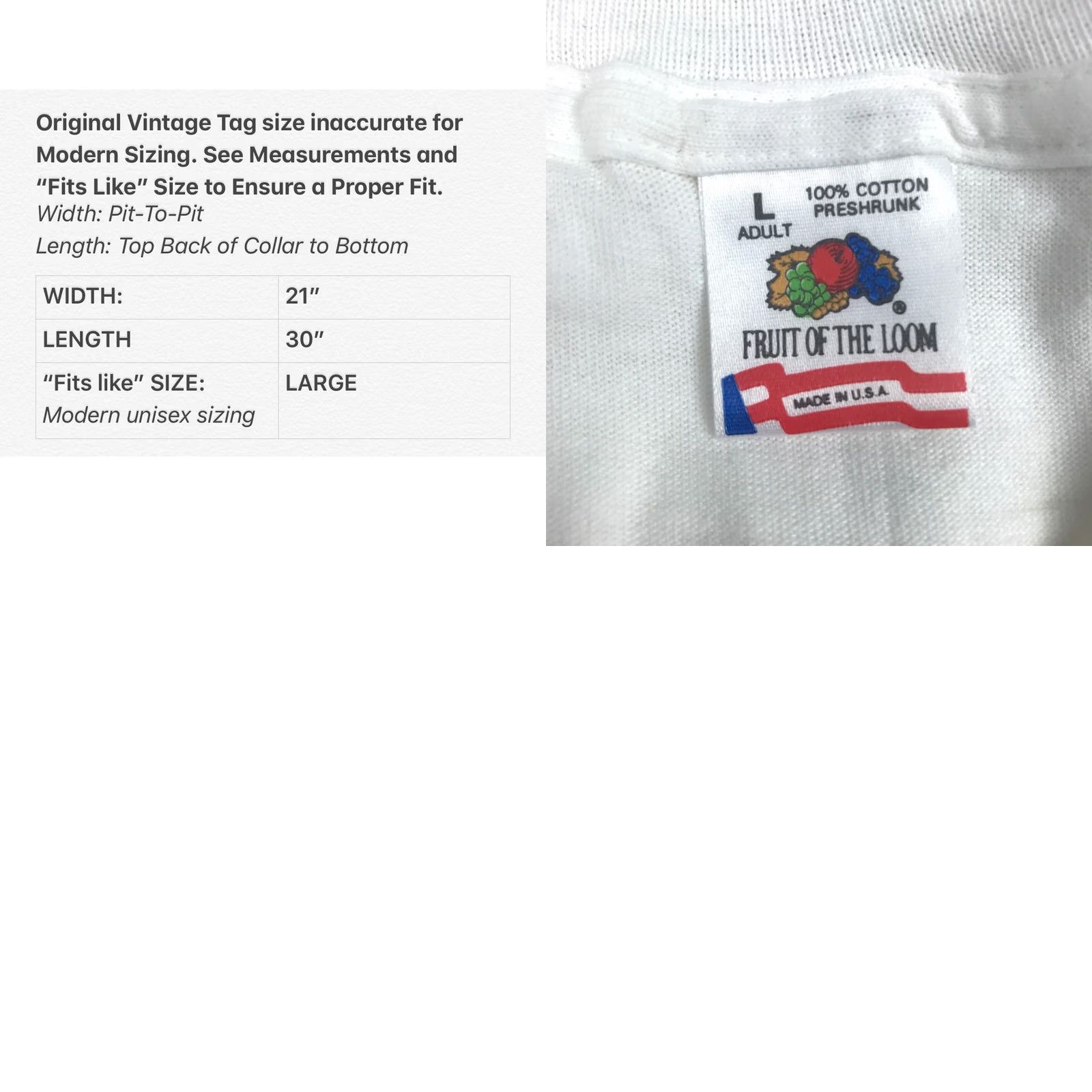 Fruit Of The Loom vtg 90s UNITED STATES ARMY AIR CORPS GARGOYLES TOSCANO T-Shirt L White Men Short Sleeve Crew Neck Cotton Vintage XL? Size US L / EU 52-54 / 3 - 8 Thumbnail