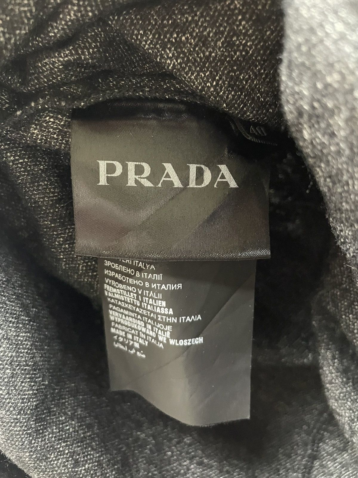 Prada Prada gray sleeveless V-neck knit mini shift dress. Size M / US 6-8 / IT 42-44 - 5 Thumbnail