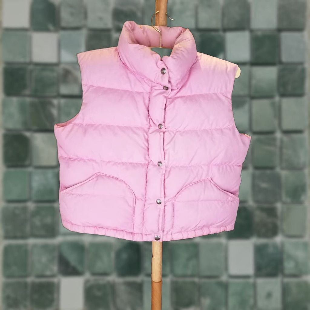 The North Face VINTAGE NORTH FACE PINK DOWN VEST WOMEN'S LARGE SZ Brown Tag Size L / US 10 / IT 46 - 1 Thumbnail