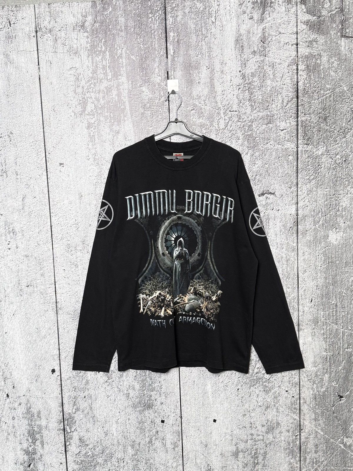 Band Tees Vintage 2003 Dimmu Borgir Death Cult Armageddon Long Sleeve Size US XL / EU 56 / 4 - 2 Thumbnail