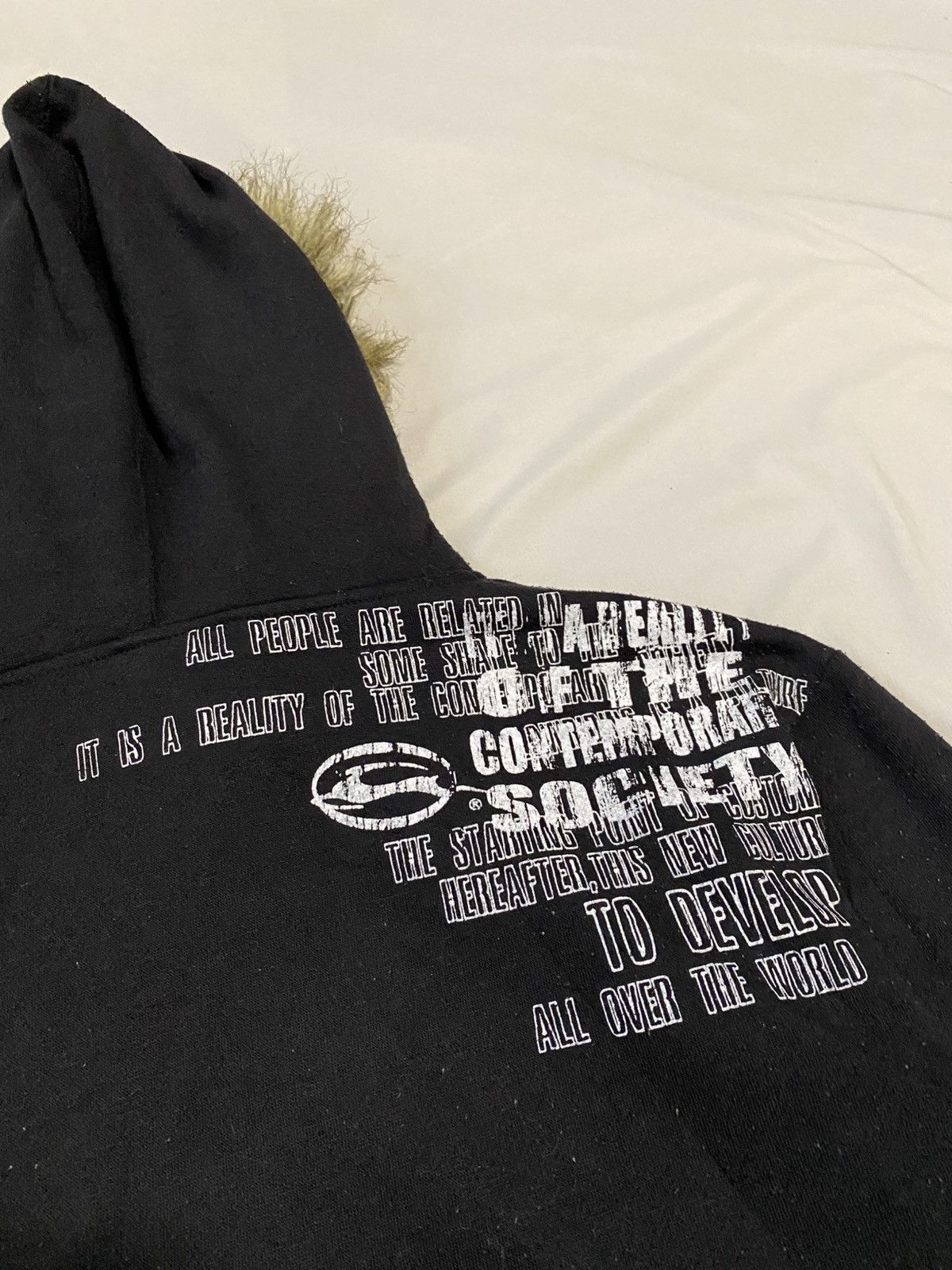 Le Grande Bleu (L.G.B.) IMPALA POEM FUR HOODIE PUNK GOTHIC Size US M / EU 48-50 / 2 - 8 Thumbnail