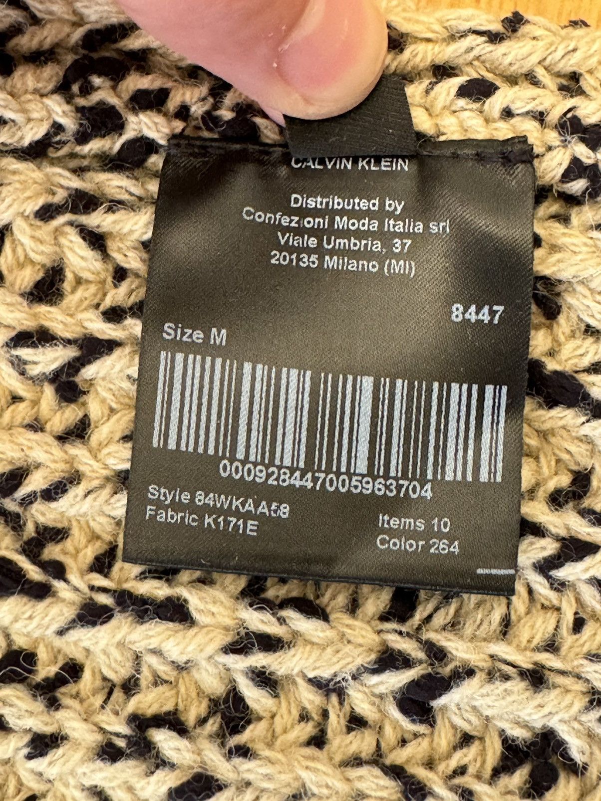 Calvin Klein 205W39NYC CALVIN KLEIN 205W39NYC knit shoulder cover FW18 Size US M / EU 48-50 / 2 - 6 Thumbnail