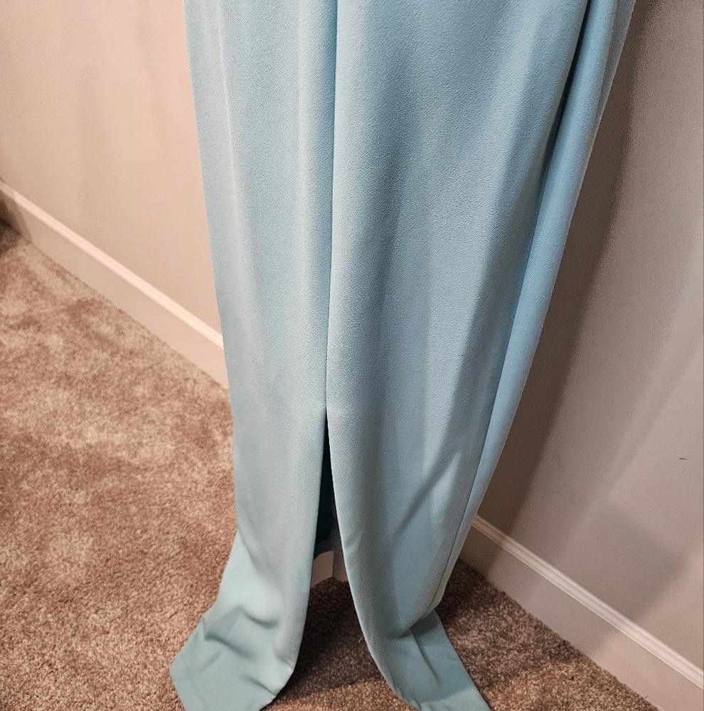 Designer Nwt Precious Formals Elegant Aqua Beaded Dress Size XXL / US 16-18 / IT 52-54 - 5 Thumbnail