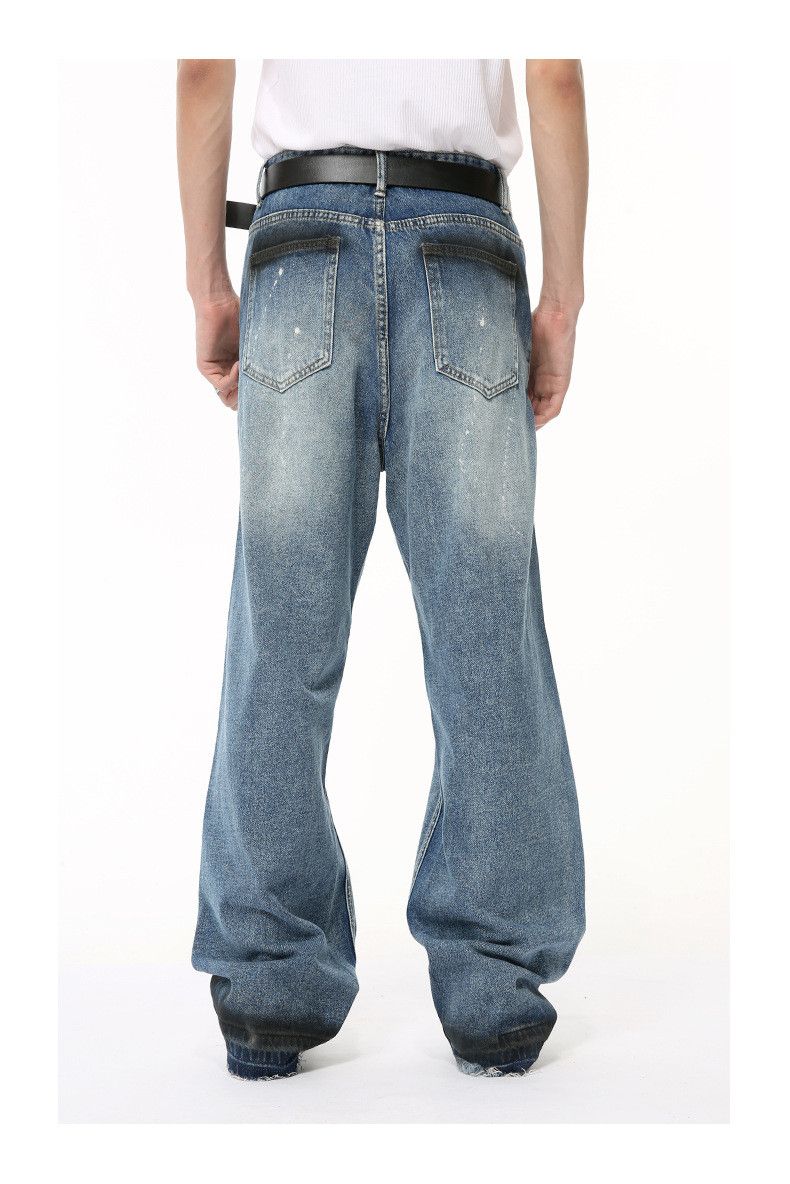 Japanese Brand × Jean Vintage Washed Blue Graffiti Straight Jeans Size US 32 / EU 48 - 6 Thumbnail
