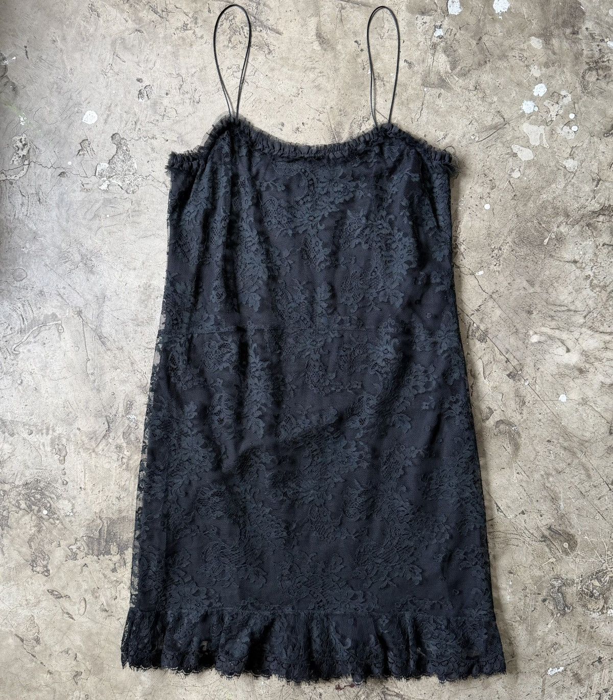 Balenciaga Balenciaga - Nicolas Ghesquière - 2009 Black Lace Midi Dress Size S / US 4 / IT 40 - 1 Thumbnail