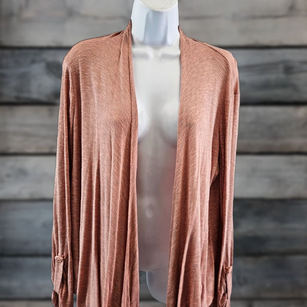 Vintage Pins and Needles Womens Cardigan Sz Medium Pink Open Front Long Sleeve M Cardigan Womens Pink Open Front Long Sleeve Sizing M Size M / US 6-8 / IT 42-44 - 1 Thumbnail