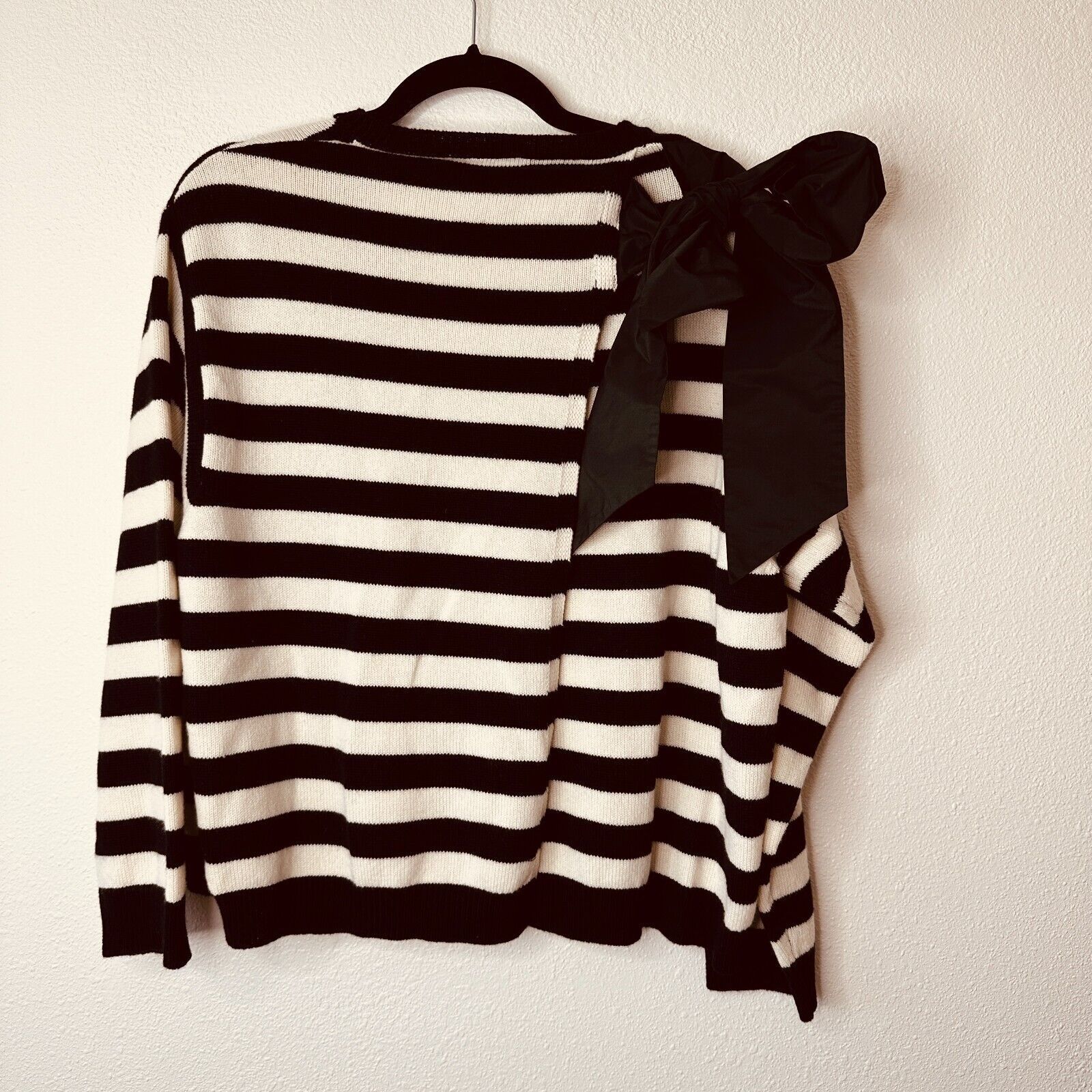 Valentino Valentino Horizontal Stripe Open Back Satin Shoulder Tie Top Size L / US 10 / IT 46 - 11 Thumbnail