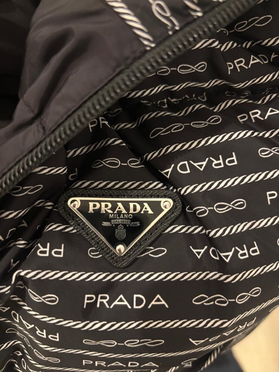 Balenciaga Prada Re-nylon All Over Logo Padded Jacket Size XS / US 0-2 / IT 36-38 - 5 Thumbnail
