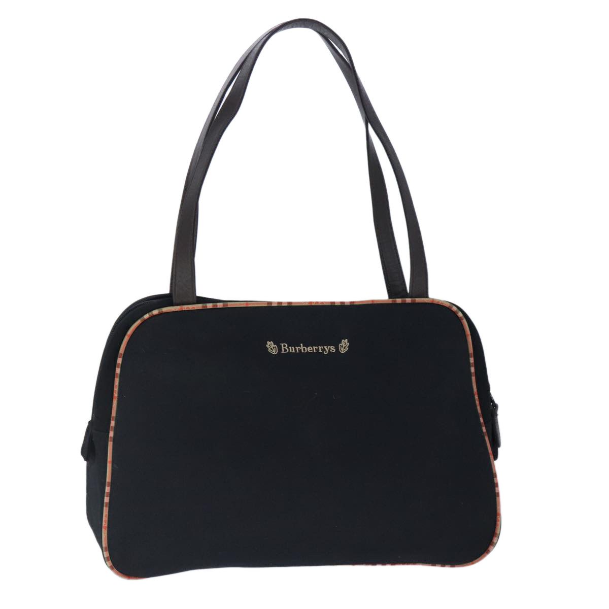 Burberry Black Canvas Handbag (Pre-Owned) Size ONE SIZE - 1 Thumbnail