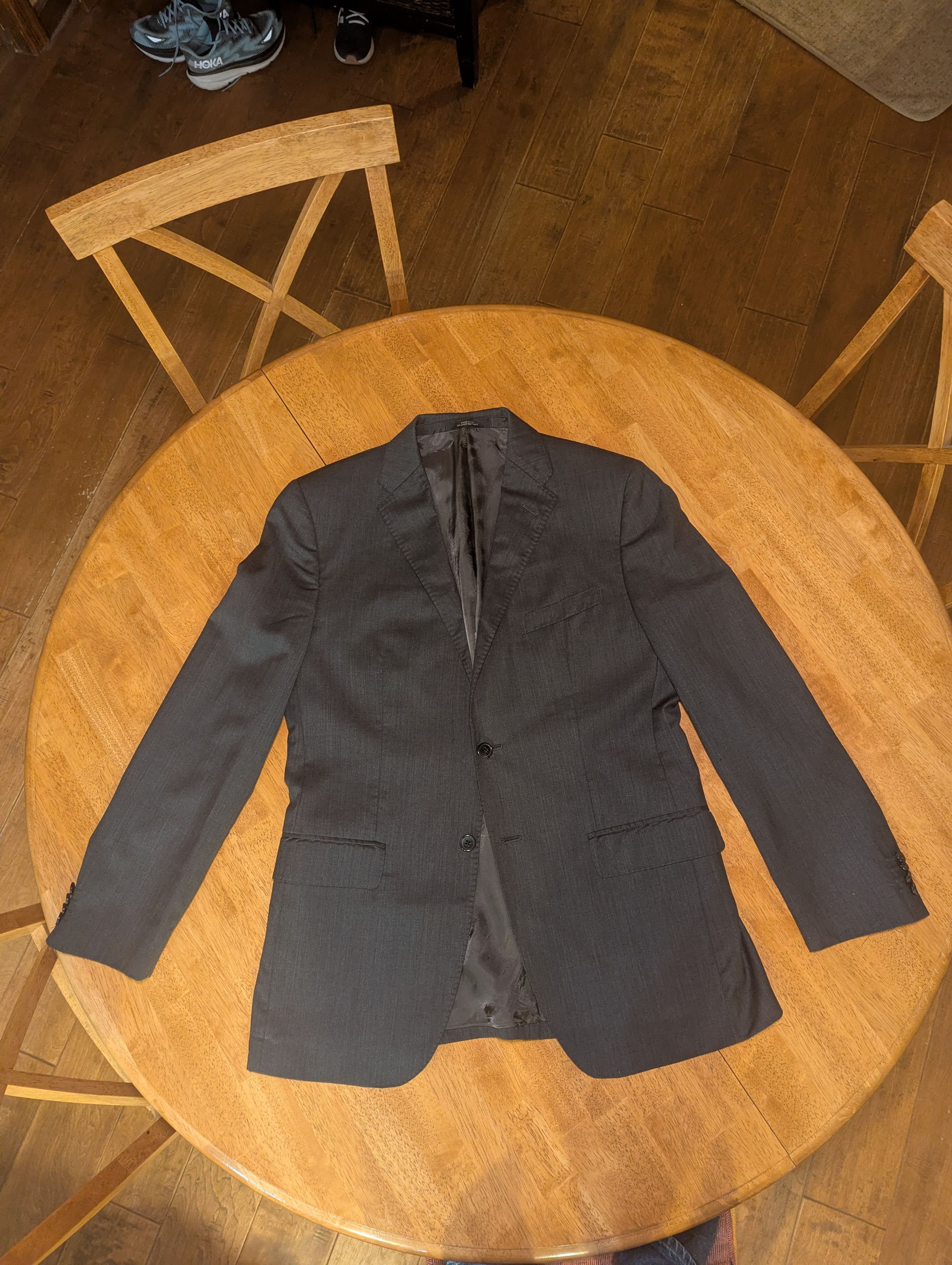 Saks Fifth Avenue Saks Fifth Avenue / Zegna fabric Gray jacket Size 40R - 1 Thumbnail