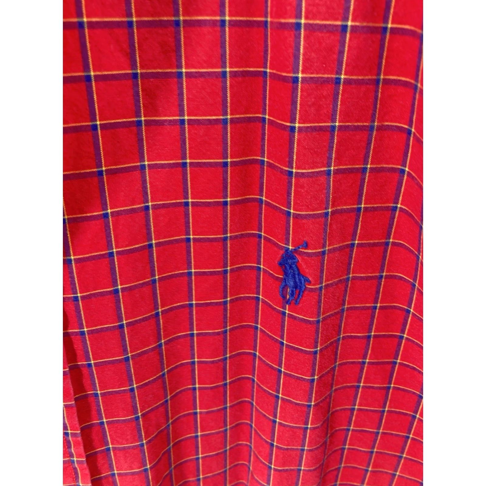 Ralph Lauren VINTAGE Ralph Lauren Blake Shirt Men XL Red Check Button Long Sleeve Cotton VTG Size US XL / EU 56 / 4 - 4 Thumbnail