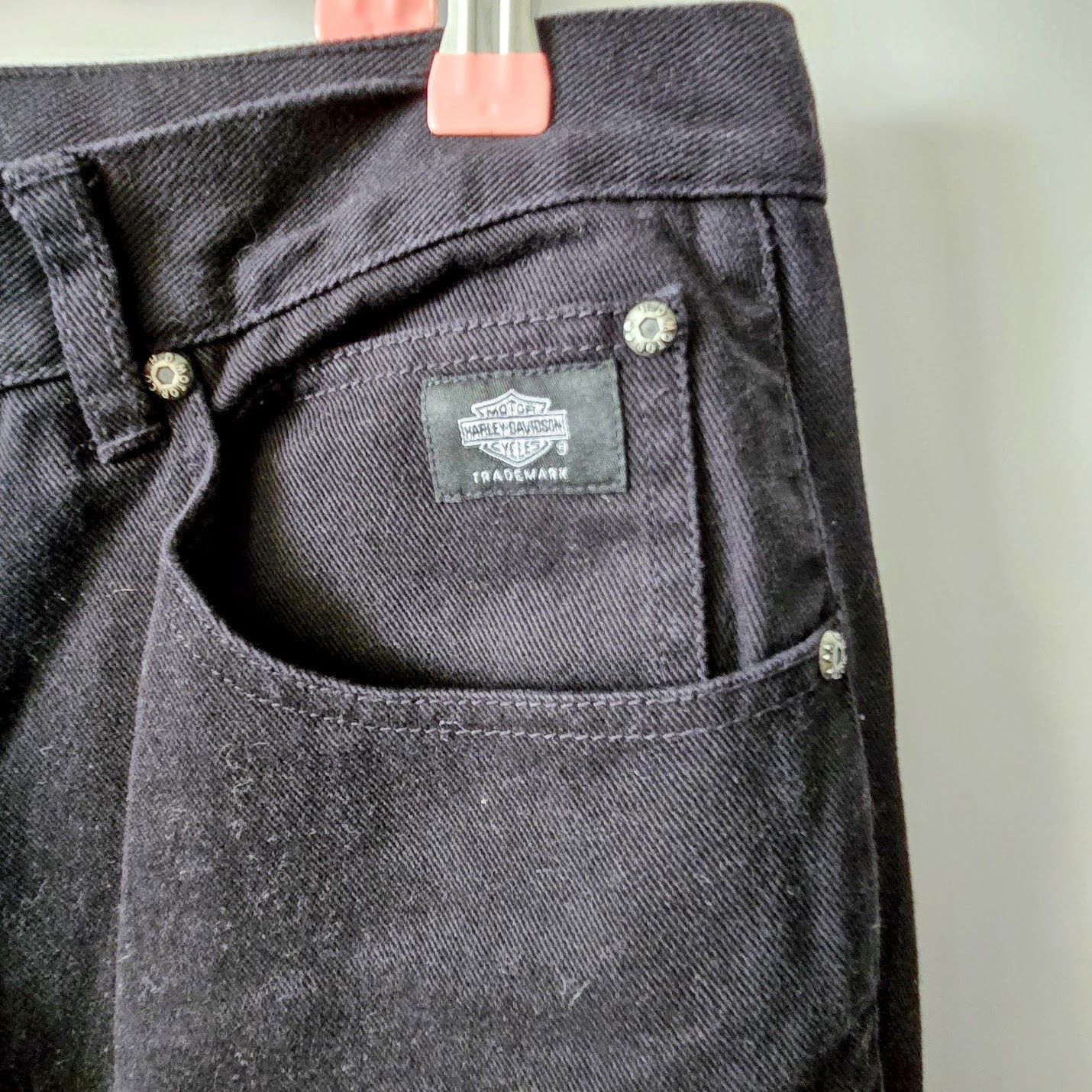 Harley Davidson Harley Davidson Black Flare Jeans Size 40" / US 18 - 4 Thumbnail