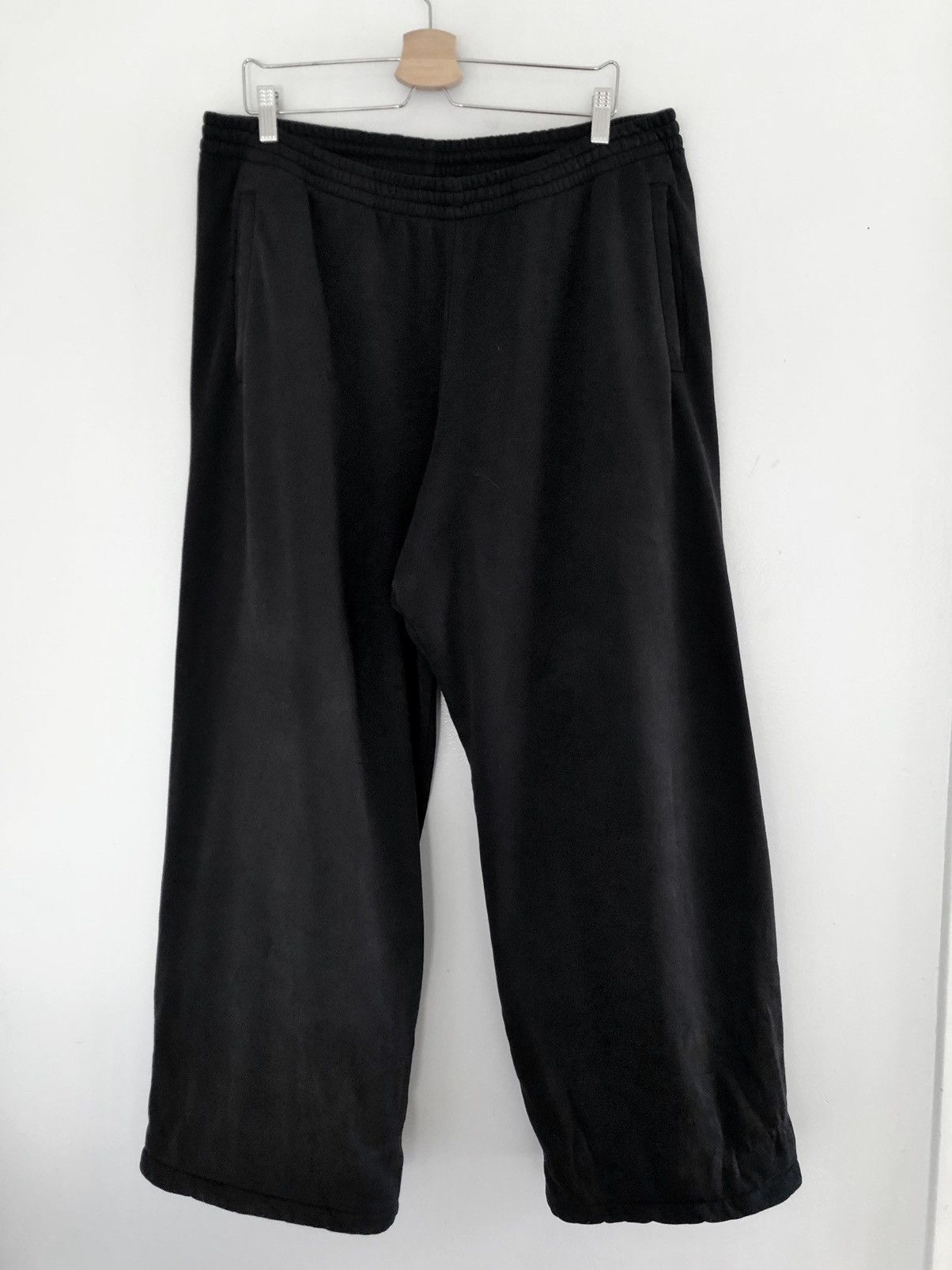 Gap UNRELEASED Yeezy Gap Double Layer Wide Leg Sweatpants Black | Grailed