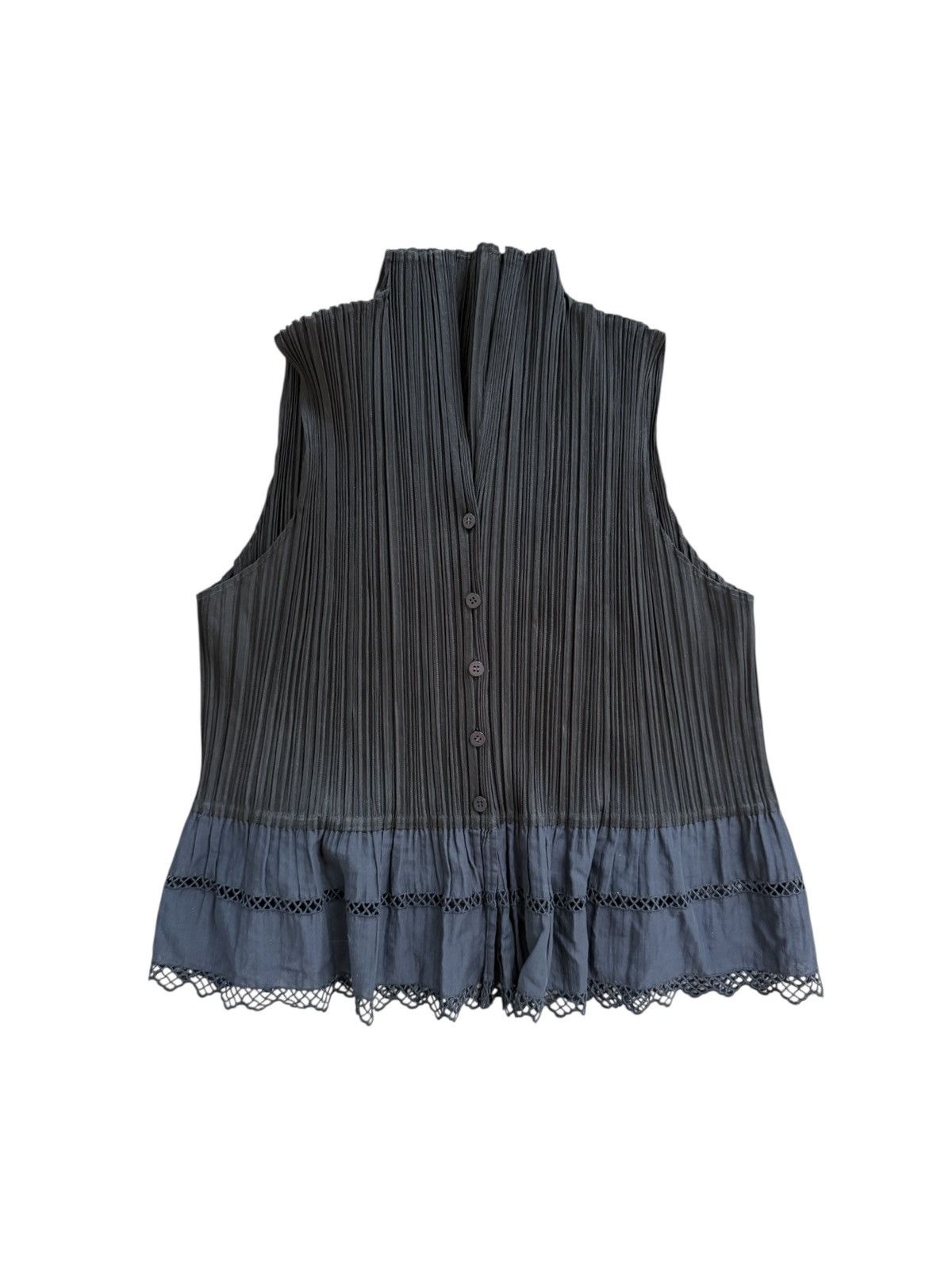 Pleats Please Issey Miyake Pleats Please Issey Miyake pleated ruffle top Size ONE SIZE - 1 Thumbnail