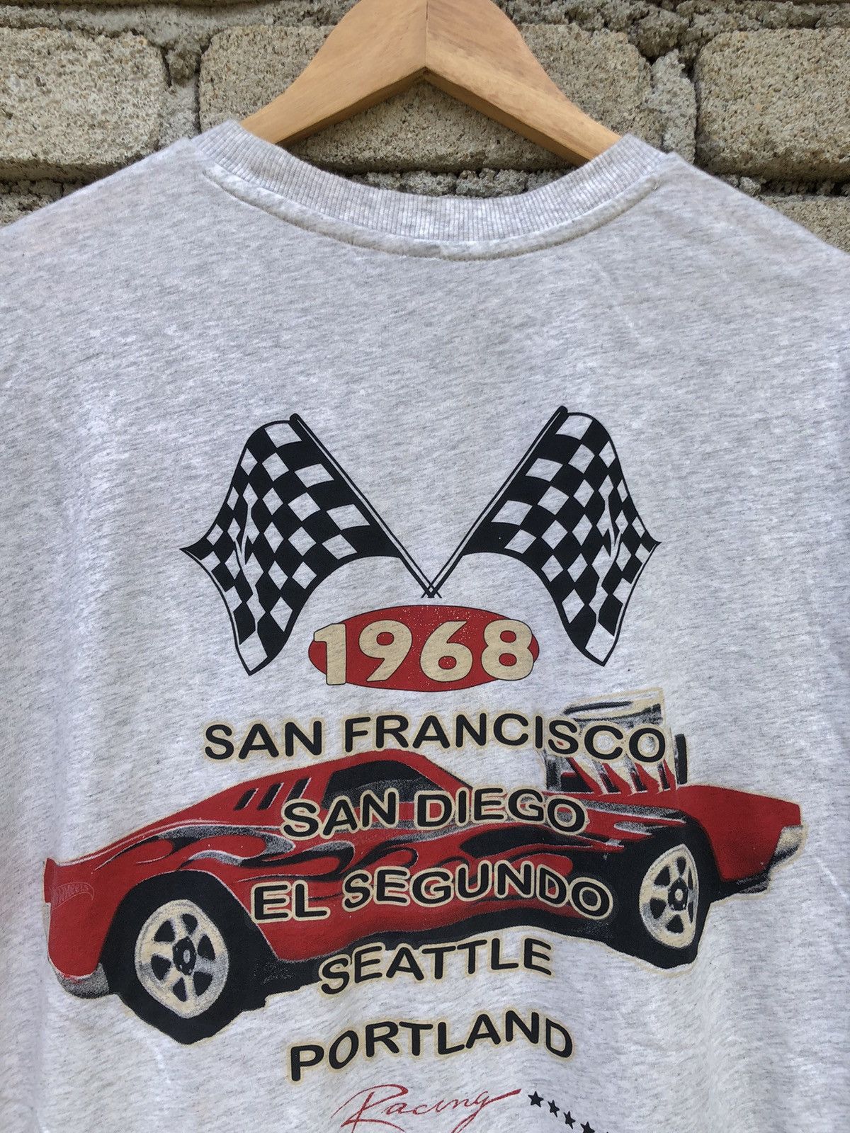 Vintage Divided X Hotwhells 1968 Loop Ahead Racing Tour Tee Size US L / EU 52-54 / 3 - 4 Thumbnail
