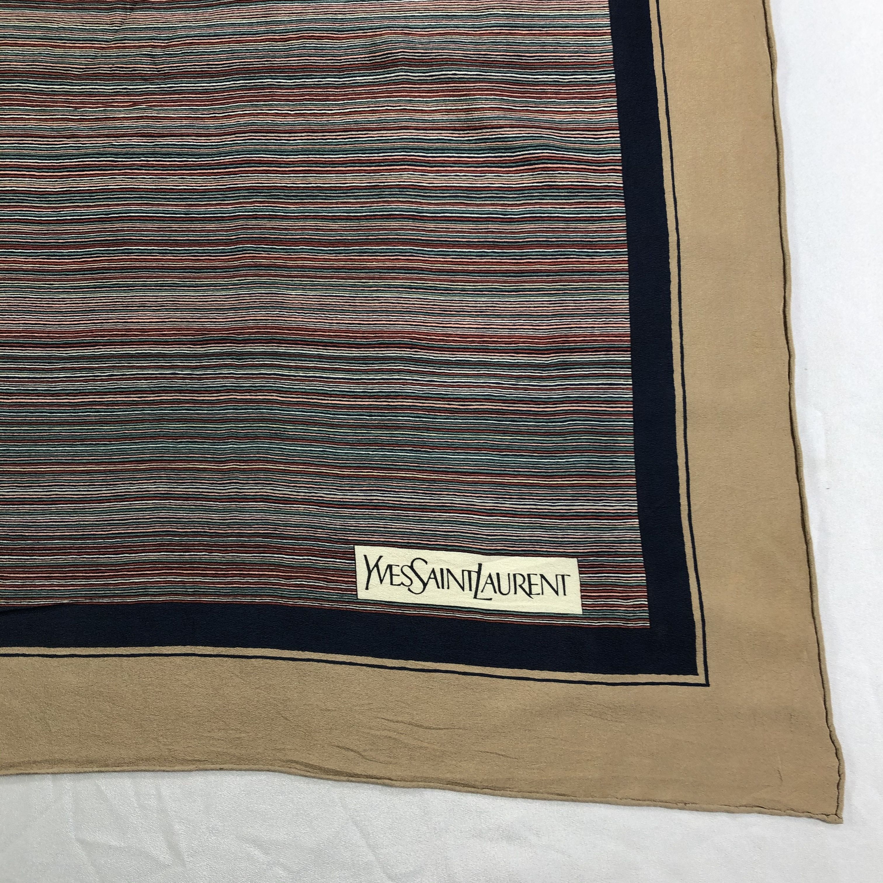 Vintage × Yves Saint Laurent Vintage Yves Saint Laurent Silk Scarf Size ONE SIZE - 4 Thumbnail