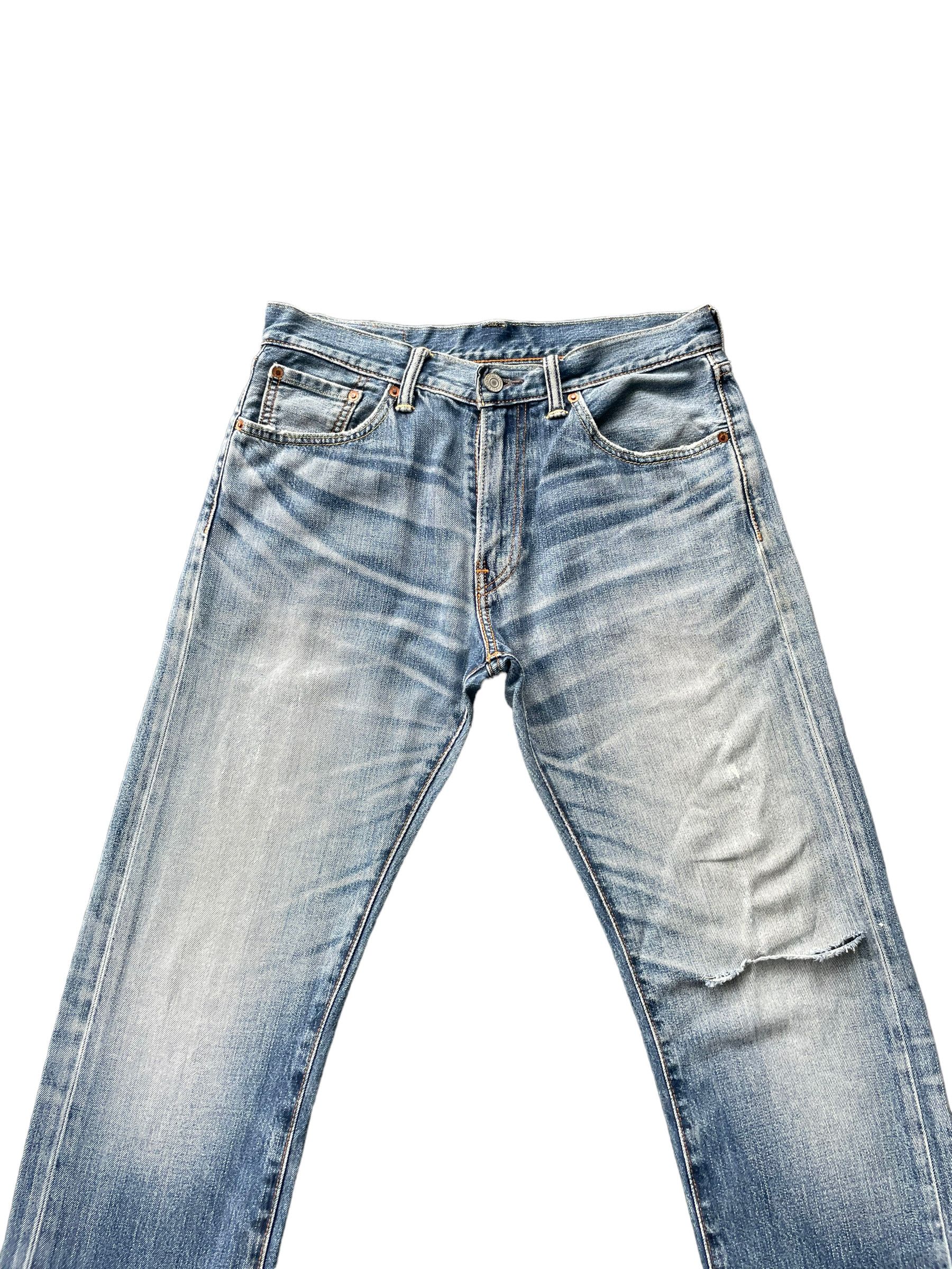 Levi's Levis 505 e Distresed Denim Size US 33 - 2 Thumbnail