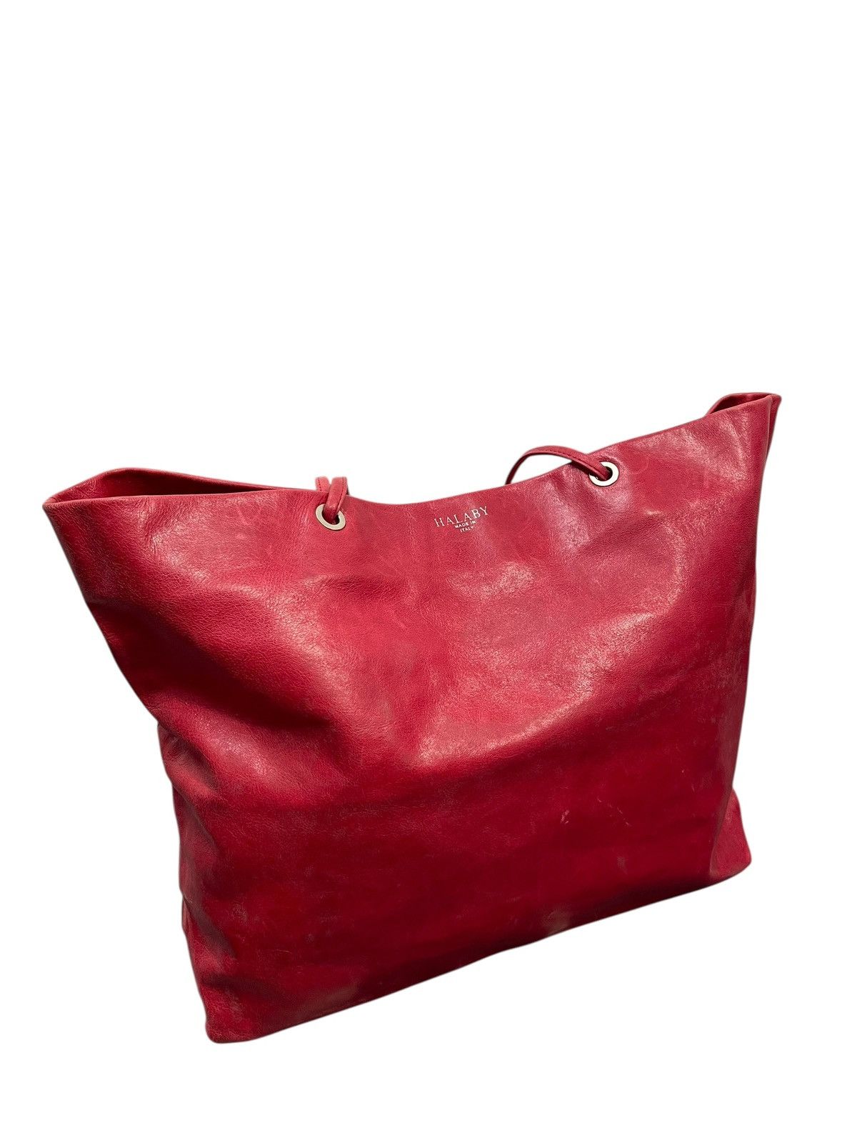 Leather Full Leather Halaby Italy Tote Bag prada julius dior 8🟩 Size ONE SIZE - 6 Thumbnail