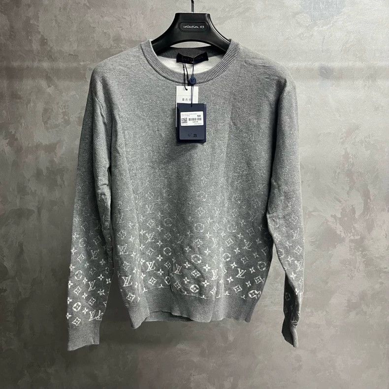 Louis Vuitton Louis Vuitton Gray Gradient Knit Sweater - dmc Size US S / EU 44-46 / 1 - 1 Thumbnail