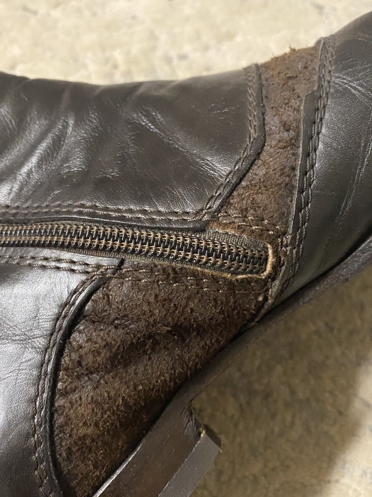 MFG - Side Zip Leather Ankle Boots