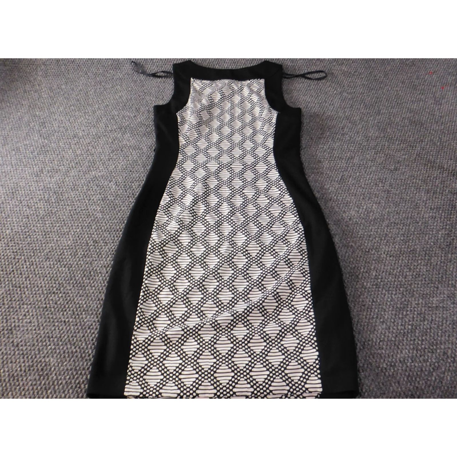 Calvin Klein Calvin Klein Womens Dress A-Line Zip Knit Polyester Plaid Gray 4 Short Sleeveless Crew Neck Casual Summer Size 27" / US 4 / IT 40 - 6 Thumbnail