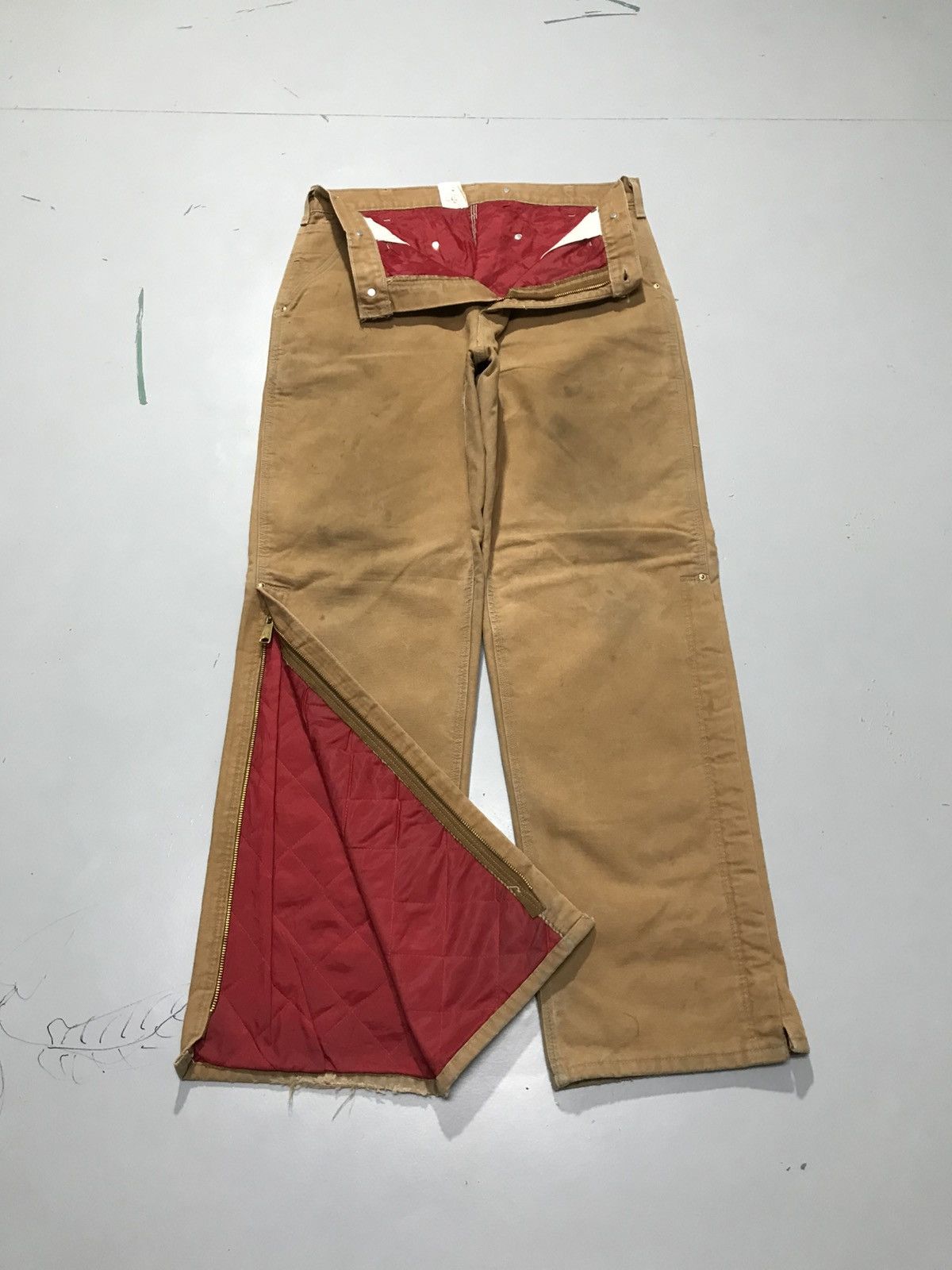 Carhartt Vintage carhartt B10 BRN quintet line workwear Size US 34 / EU 50 - 1 Thumbnail