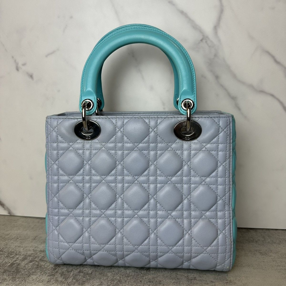 Dior Christian Dior Lambskin Cannage Medium Bi-Color Lady Dior Size ONE SIZE - 3 Thumbnail