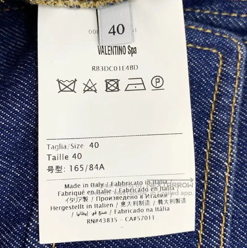 Valentino Valentino Blue Denim Jacket with Butterfly Embroidery . Size M / US 6-8 / IT 42-44 - 6 Thumbnail