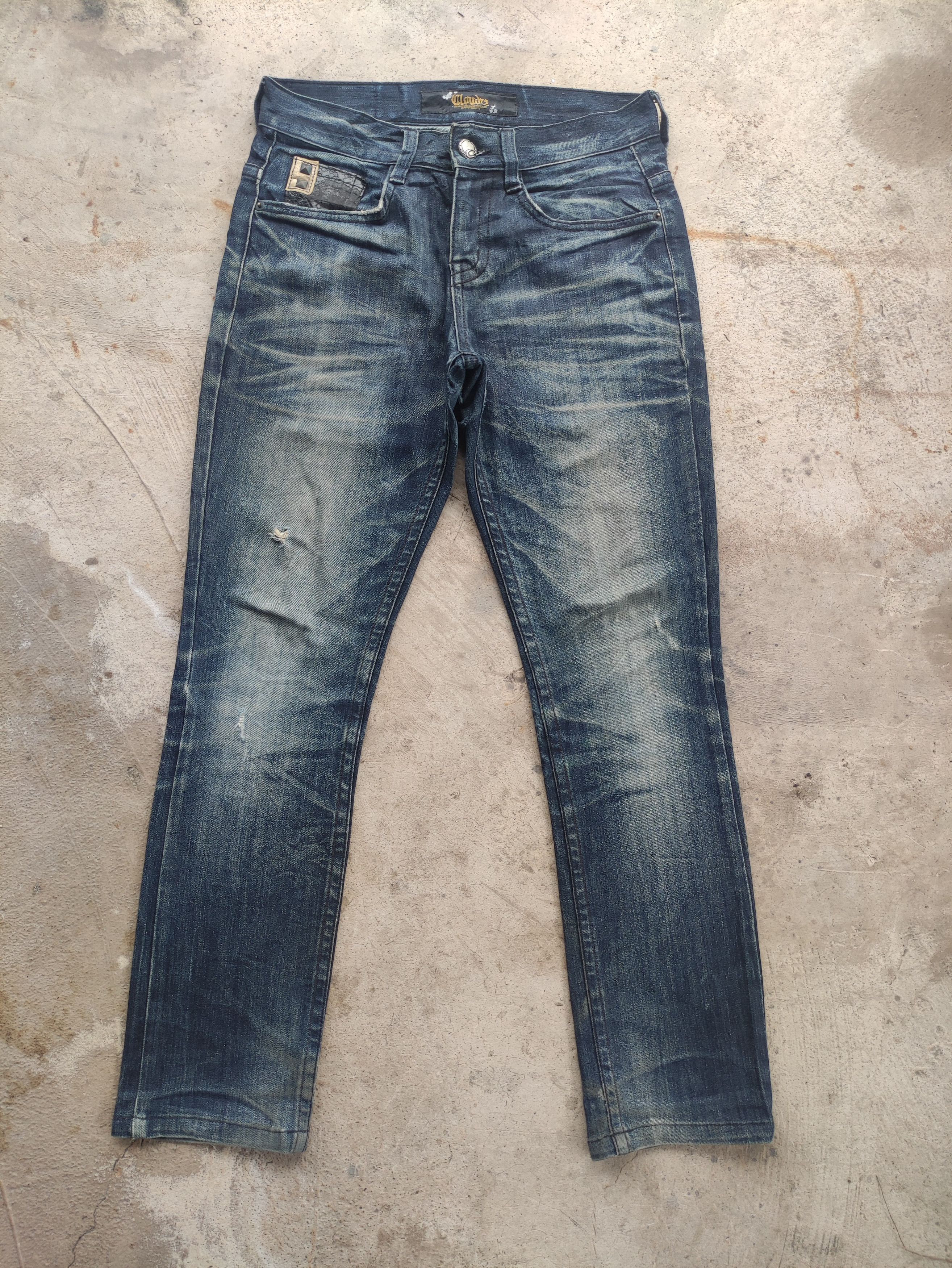 Japanese Brand Vintage Cloud 72 Distressed Faded Denim W30 Size US 30 / EU 46 - 1 Thumbnail