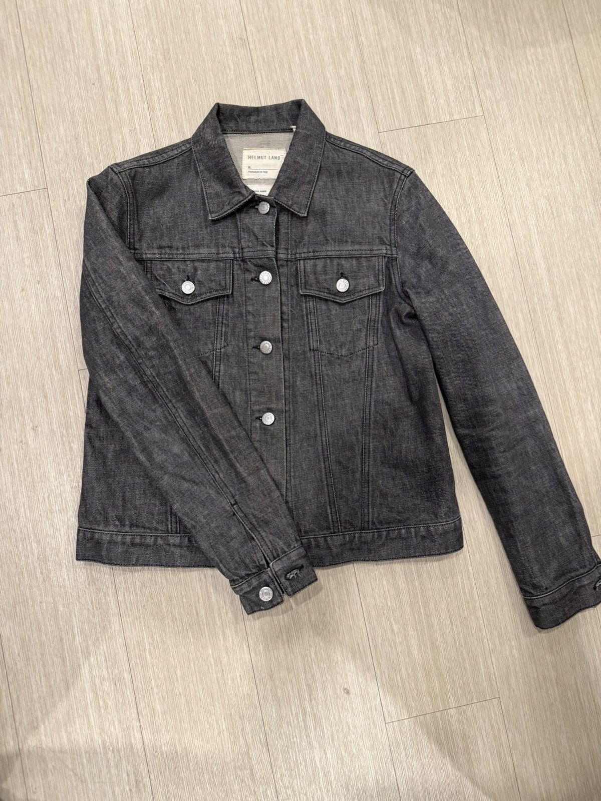Helmut Lang Archive Helmut Lang 1998 'Oversleeve” Denim Trucker
