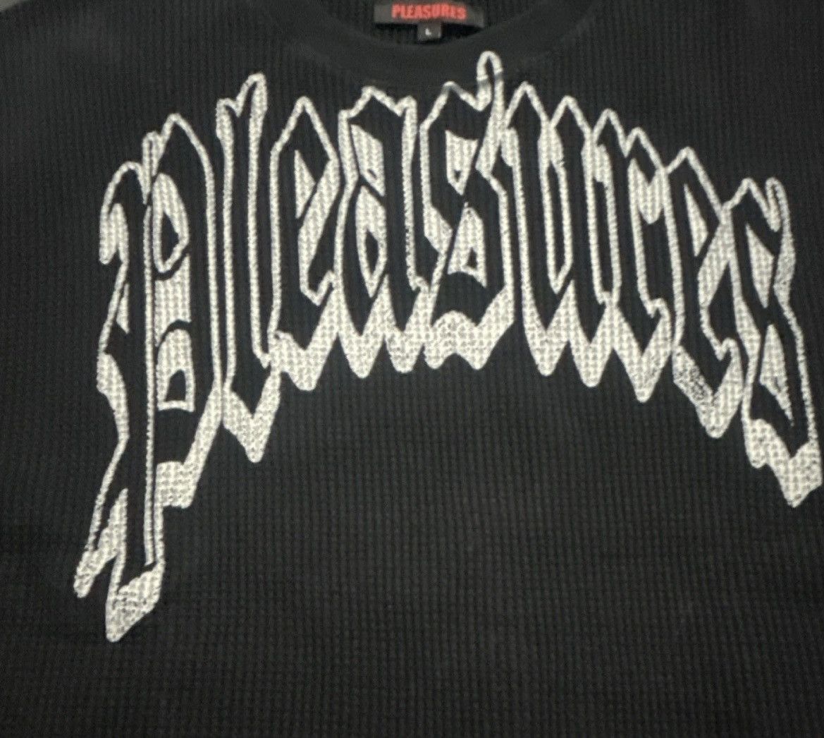 Pleasures PLEASURES Twitch Waffle Shirt - Black Size Large Size US L / EU 52-54 / 3 - 4 Thumbnail