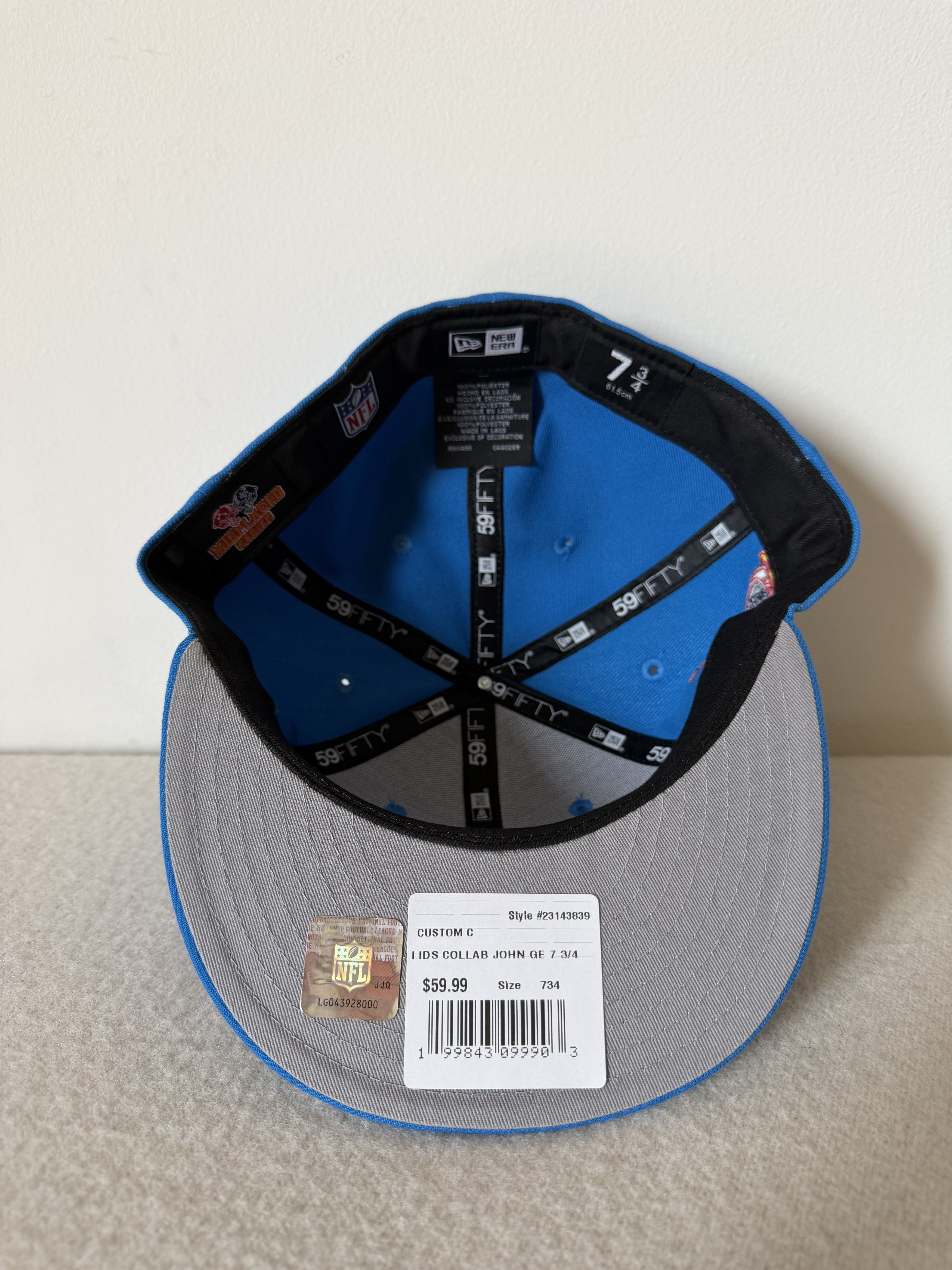 New Era 7 3/4 John Geiger New Era Misplaced Detroit Lions Fitted Size ONE SIZE - 6 Thumbnail