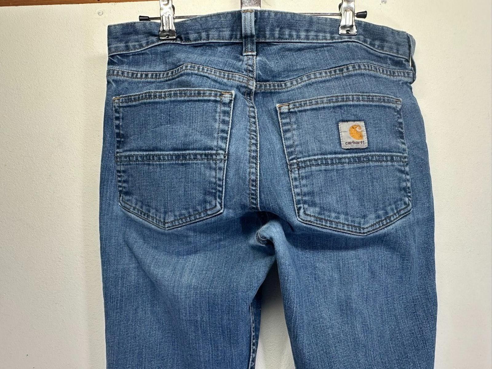 Carhartt Carhartt Men's 31/30 Blue Denim Jeans Size US 31 - 5 Thumbnail