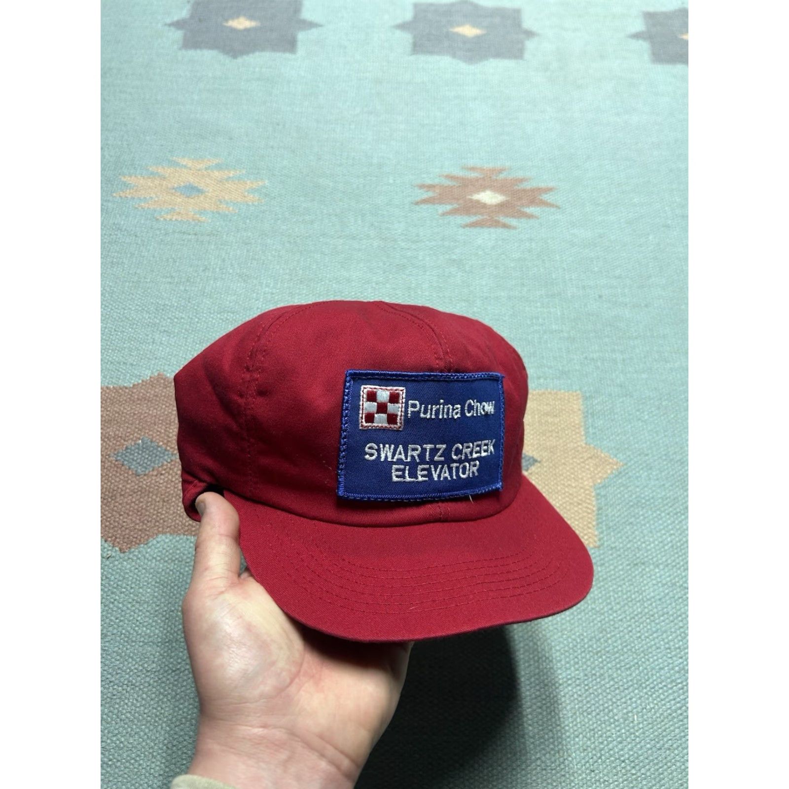 Vintage VINTAGE K-Products Trapper Hat Ear Flap Cap Men Red 6 7/8 - 7 1/2 Michigan Patch Size ONE SIZE - 2 Thumbnail