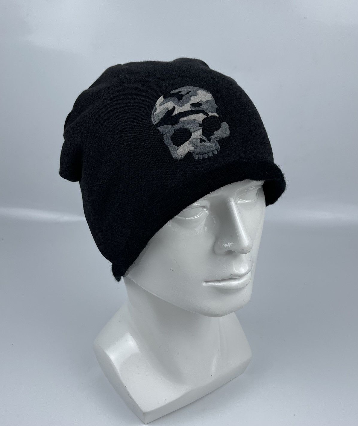 hydrogen jeans skull beanie hat snow cap