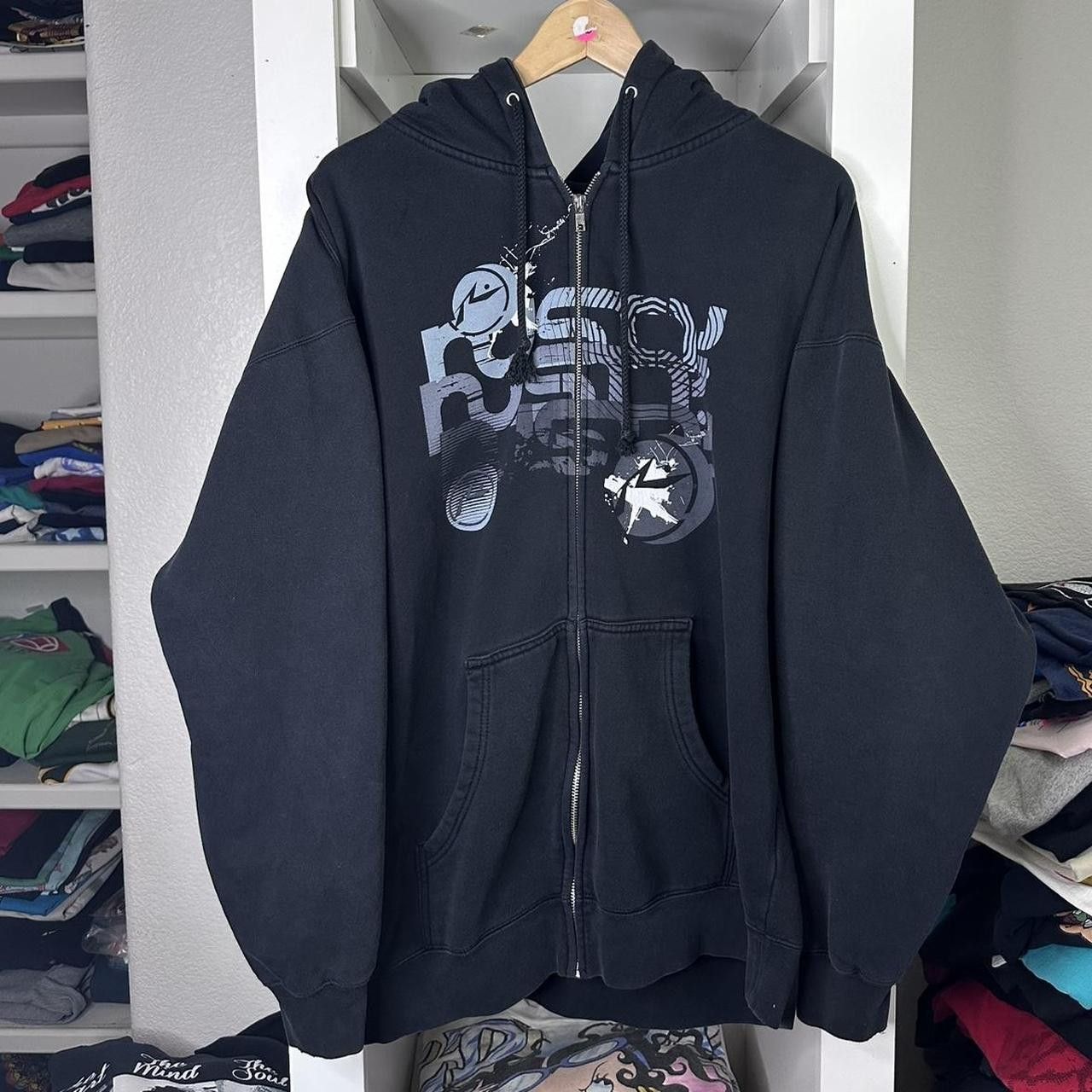 Rusty 2000s Y2K Vintage Rusty Surfwear Skate Zip Up Jacket Hoodie Size US XL / EU 56 / 4 - 2 Thumbnail