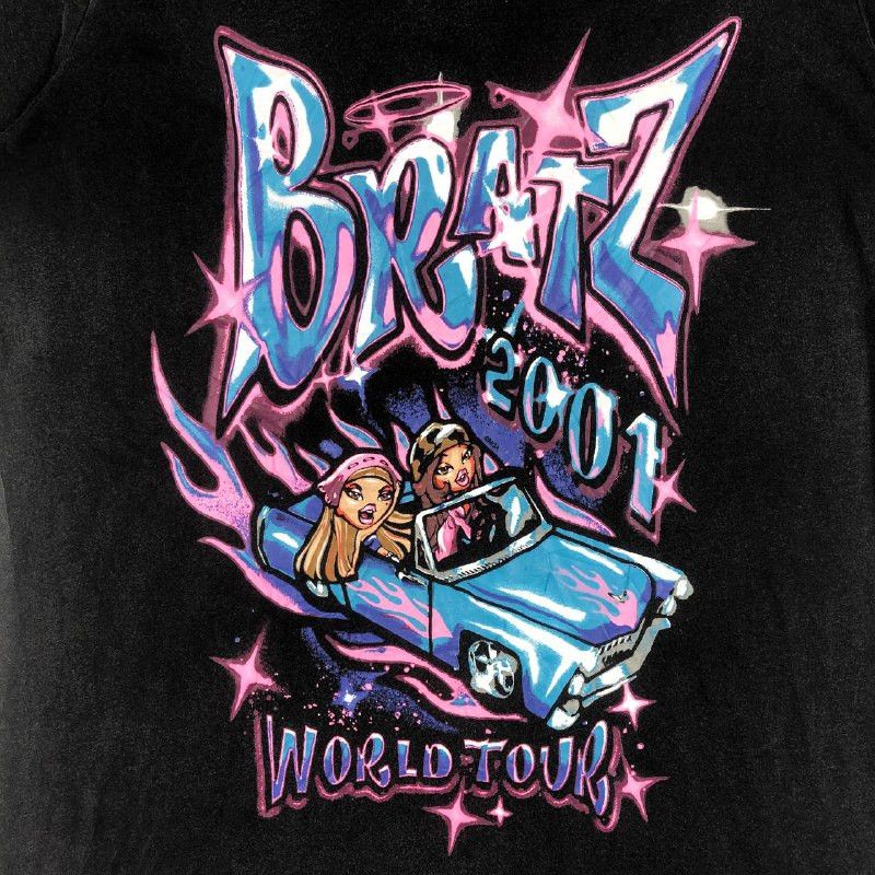 Band Tees × Dolls Kill × Japanese Brand RARE!!! Dolls Kill x Bratz 2001 World Tour Tee Size S / US 4 / IT 40 - 5 Thumbnail