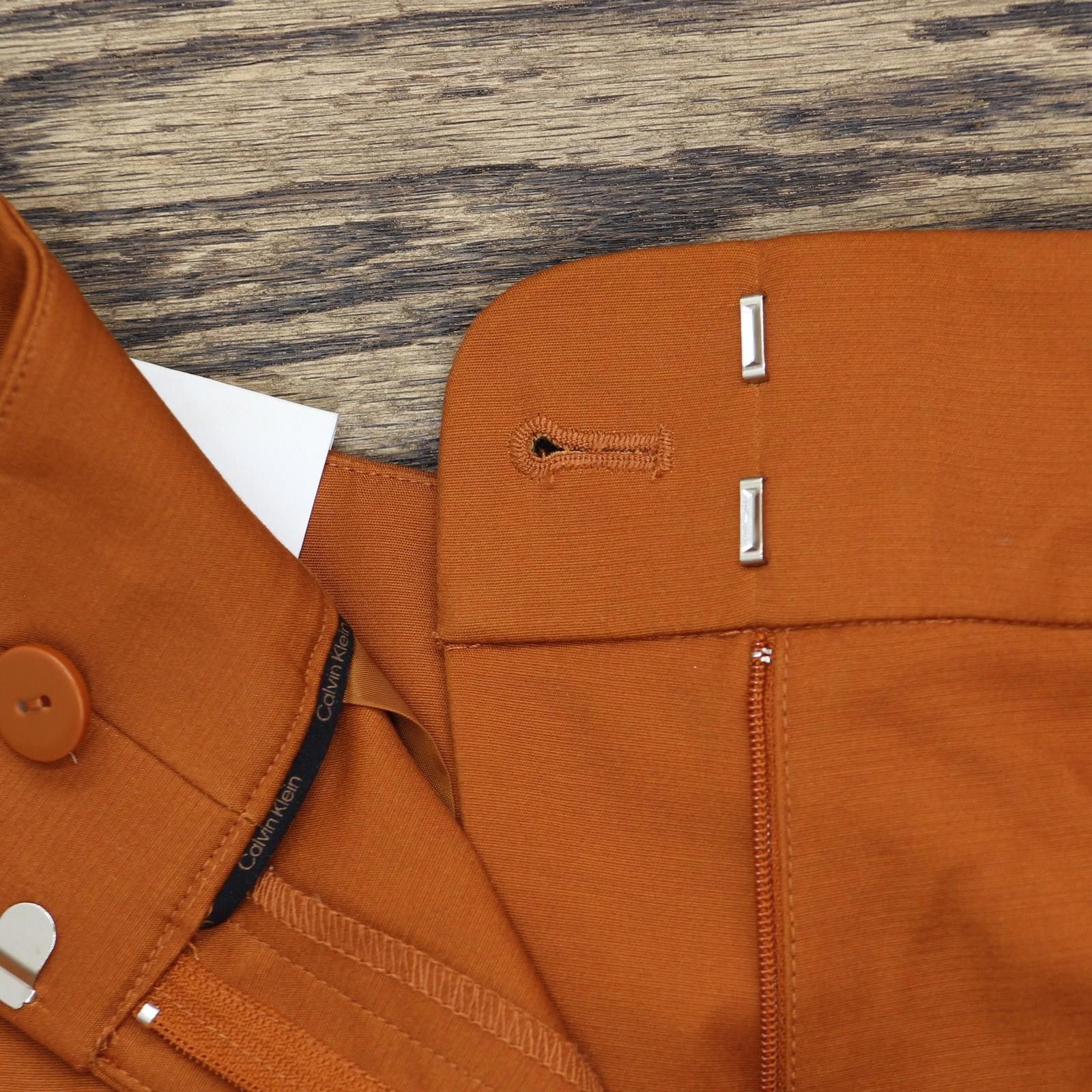 Calvin Klein Nwt Calvin Klein Work Wear Dress Pants Tera Orange Brown 8 Size 30" / US 8 / IT 44 - 5 Thumbnail