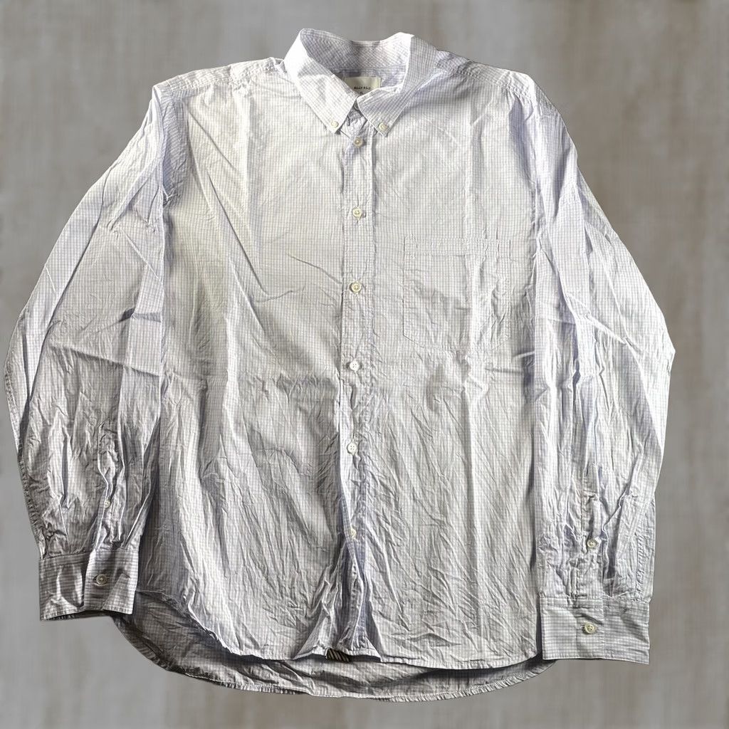 Billy Reid Billy Reid Shirt Mens XL Blue Check Long Sleeve Button-Down Made In Portugal Size US XL / EU 56 / 4 - 1 Thumbnail