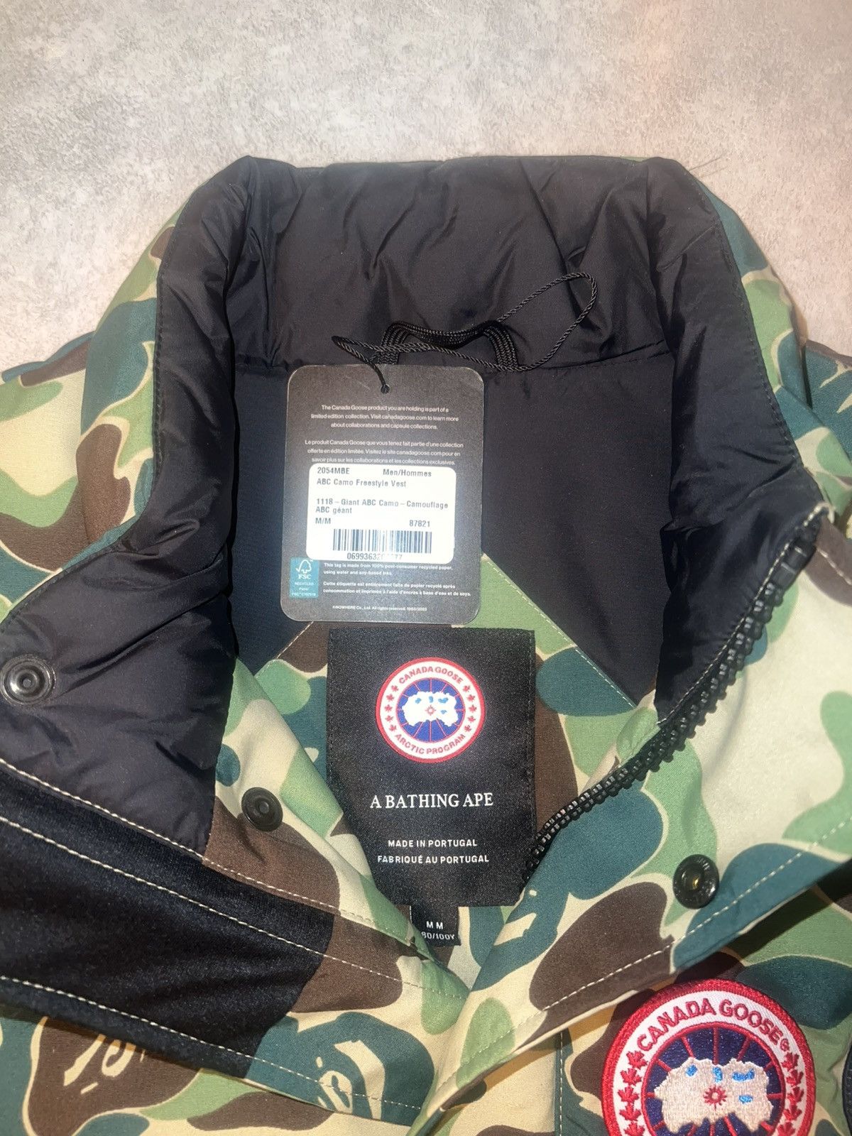 Bape × Canada Goose Bape X Canada Goode Vest ABC Green Size US M / EU 48-50 / 2 - 3 Thumbnail