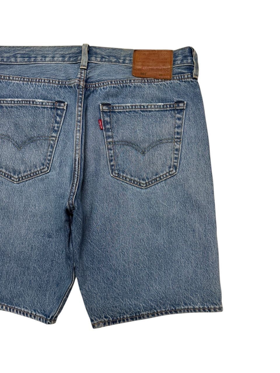 Levi's VINTAGE 2000s Y2K LEVI’S 501 STONED WASH SHORT Size US 32 / EU 48 - 12 Thumbnail